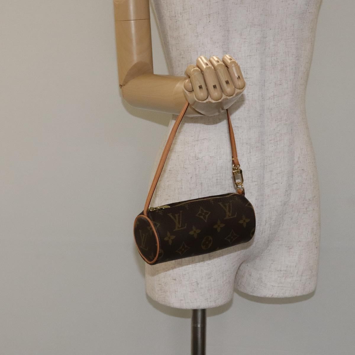 Louis Vuitton Papillon Pochette Monogram Canvas, BROWN, CANVAS, Handbag