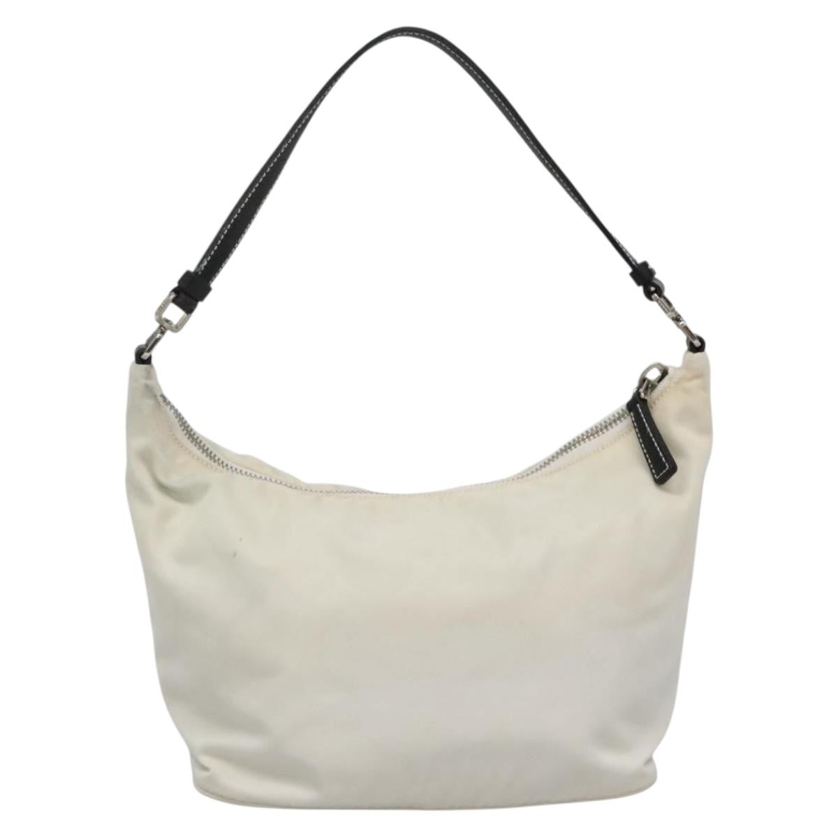 Prada Sirio Hobo Tessuto, WHITE, NYLON, Shoulder bag