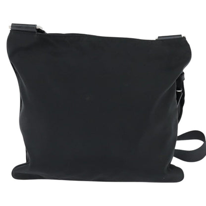 Prada Front Pocket Messenger Bag Tessuto, BLACK, NYLON, Shoulder bag