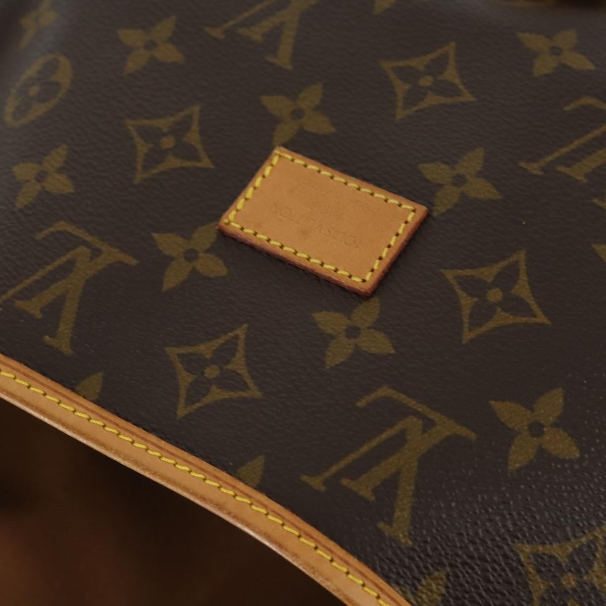 Louis Vuitton Saumur Handbag Monogram Canvas, BROWN, CANVAS, Handbag