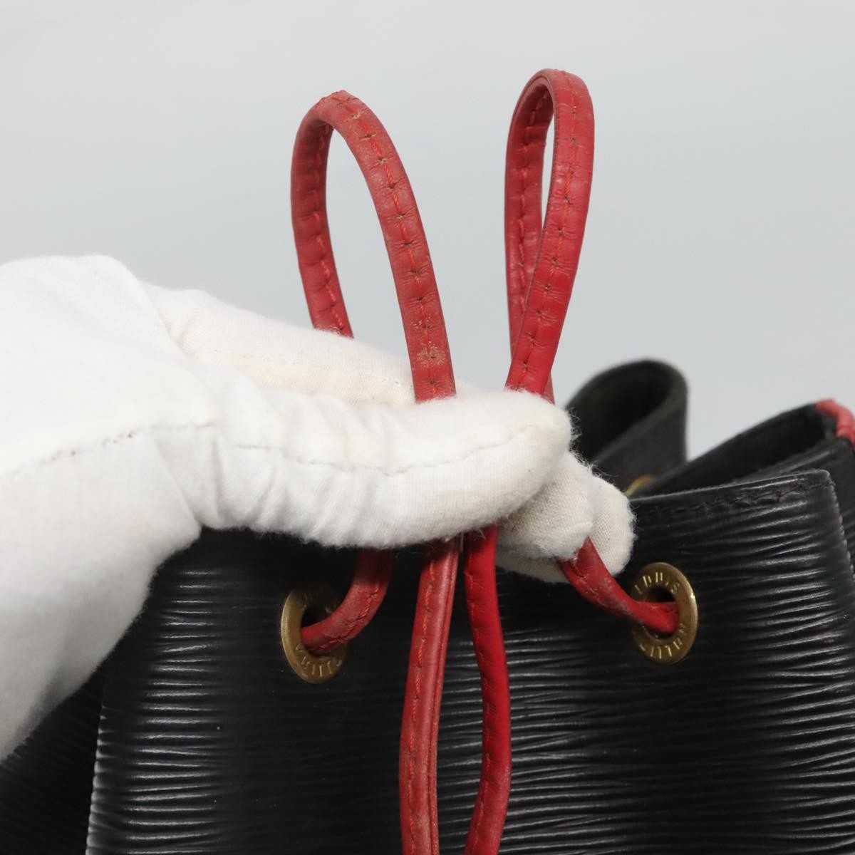 Louis Vuitton Bicolor Noe Handbag Epi Leather, BLACK, LEATHER, Handbag