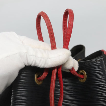 Louis Vuitton Bicolor Noe Handbag Epi Leather, BLACK, LEATHER, Handbag