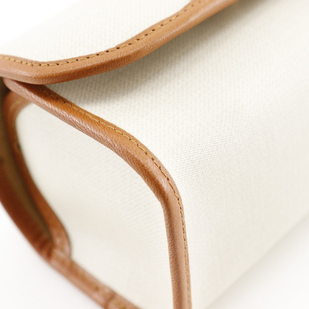 Christian Dior CD logo novelty pouch PVC, ECRU, PVC, Clutche & pouche