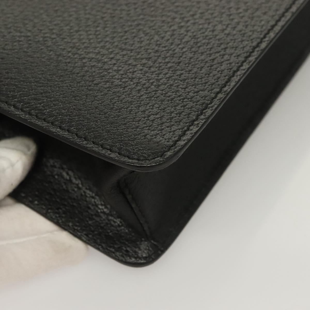 Salvatore Ferragamo Vintage clutch Bag Leather, BLACK, LEATHER, Clutche & pouche