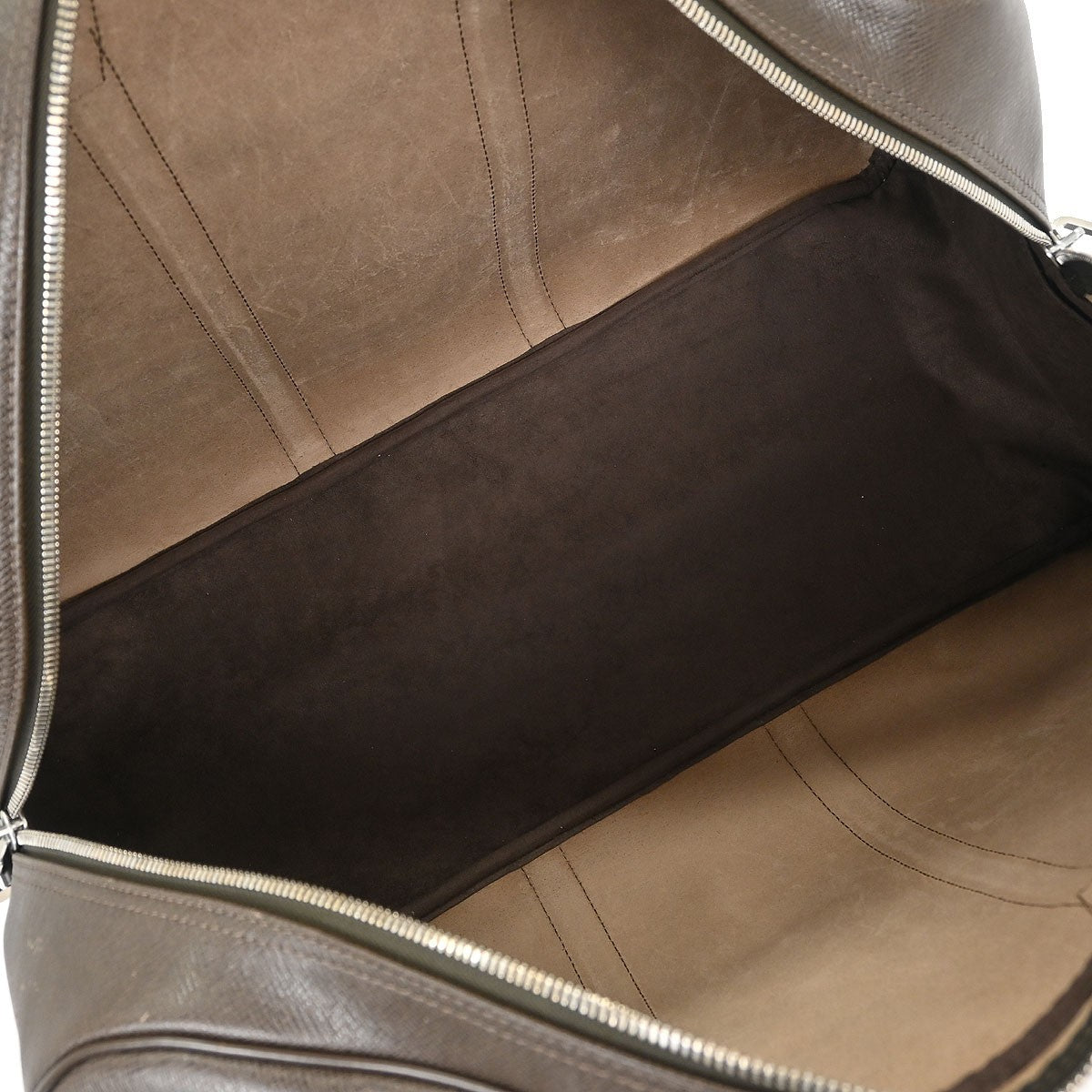 Louis Vuitton Kendall Handbag Taiga Leather, BROWN, LEATHER, Travel bag