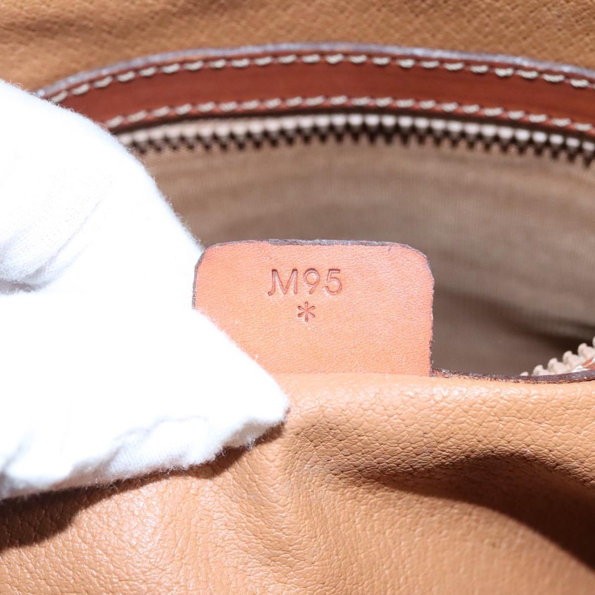 Celine Macadam Handbag Macadam with leather, BROWN, PVC, Handbag