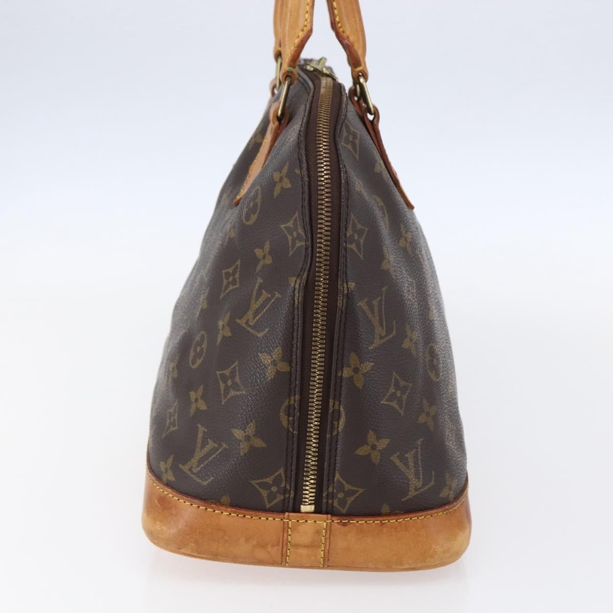 Louis Vuitton Vintage Alma Handbag Monogram Canvas, BROWN, CANVAS, Handbag