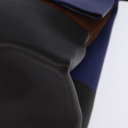 Celine All Soft Bag Leather, BLUE, LEATHER, Handbag