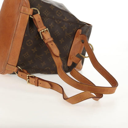 Louis Vuitton Montsouris Backpack Monogram Canvas, BROWN, CANVAS, Backpack