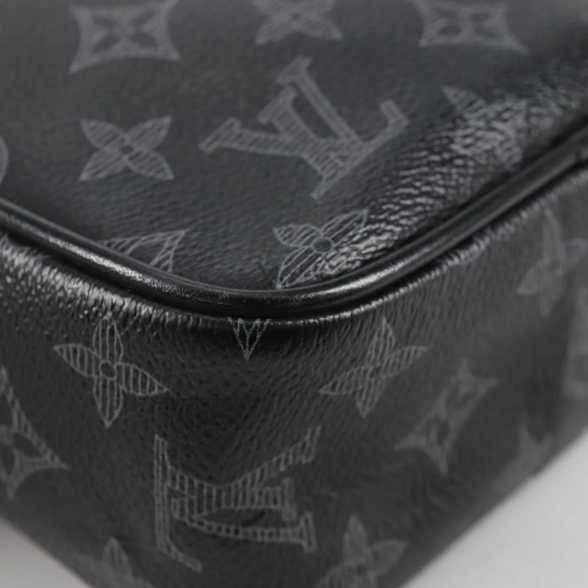 Louis Vuitton Danube Handbag Limited Edition Vivienne Monogram Eclipse, BLACK, CANVAS, Handbag