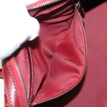 Fendi Bowling Bag Zucchino Canvas, RED, CANVAS, Shoulder bag