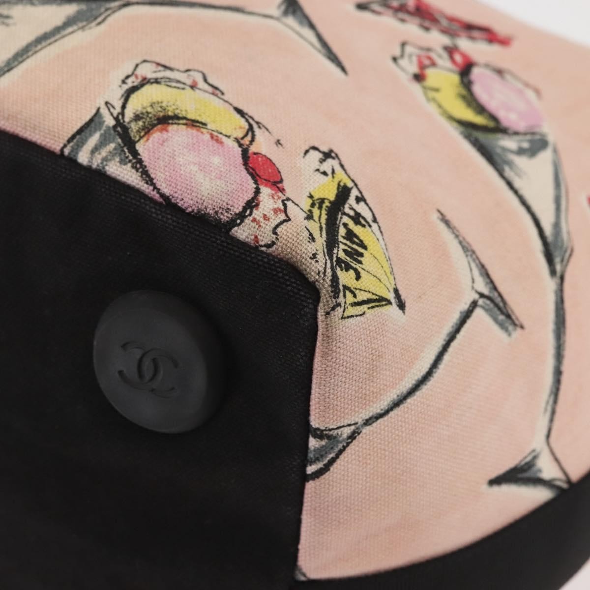 Chanel Ice Cream Sundae Shoulder Bag Printed Canvas, PINK, CANVAS, Shoulder bag