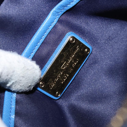 Salvatore Ferragamo Vala Chain Shoulder bag Leather, BLUE, LEATHER, Shoulder bag