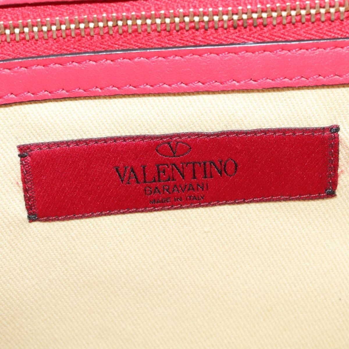 Valentino Garavani Rolling Rockstud Glam Lock Shoulder Bag Leather, PINK, LEATHER, Shoulder bag