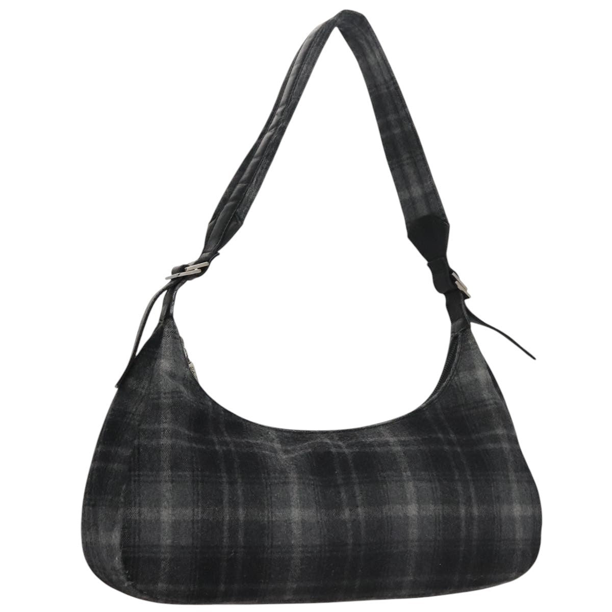 Salvatore Ferragamo Shoulder Bag Wool, GRAY, WOOL, Shoulder bag