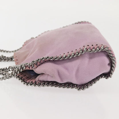 Stella McCartney Falabella Fold Over Crossbody Bag Suede, PINK, SUEDE, Crossbody bag