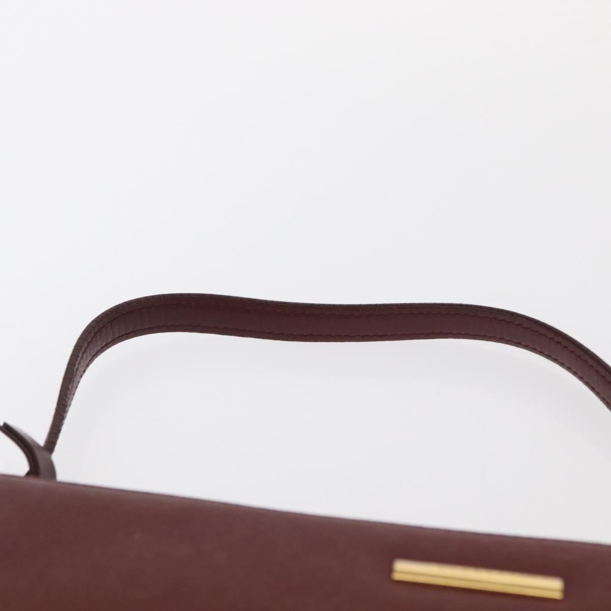 Burberry Vintage Shoulder Bag Leather, BURGUNDY, LEATHER, Shoulder bag