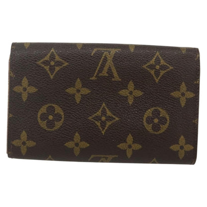Louis Vuitton Porte Monnaie Tresor Wallet Monogram Canvas, BROWN, CANVAS, Wallets