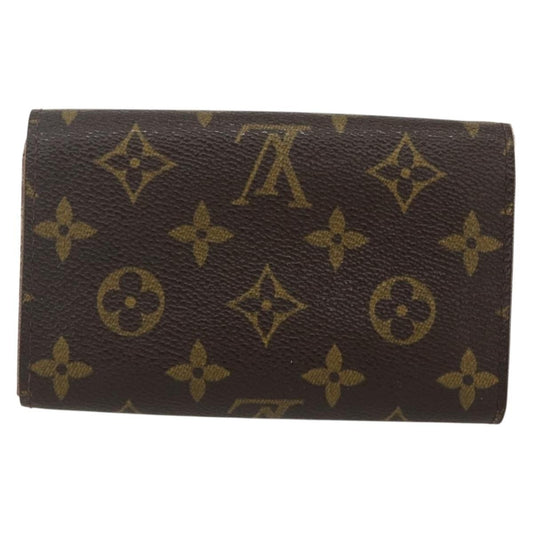Louis Vuitton Porte Monnaie Tresor Wallet Monogram Canvas, BROWN, CANVAS, Wallets