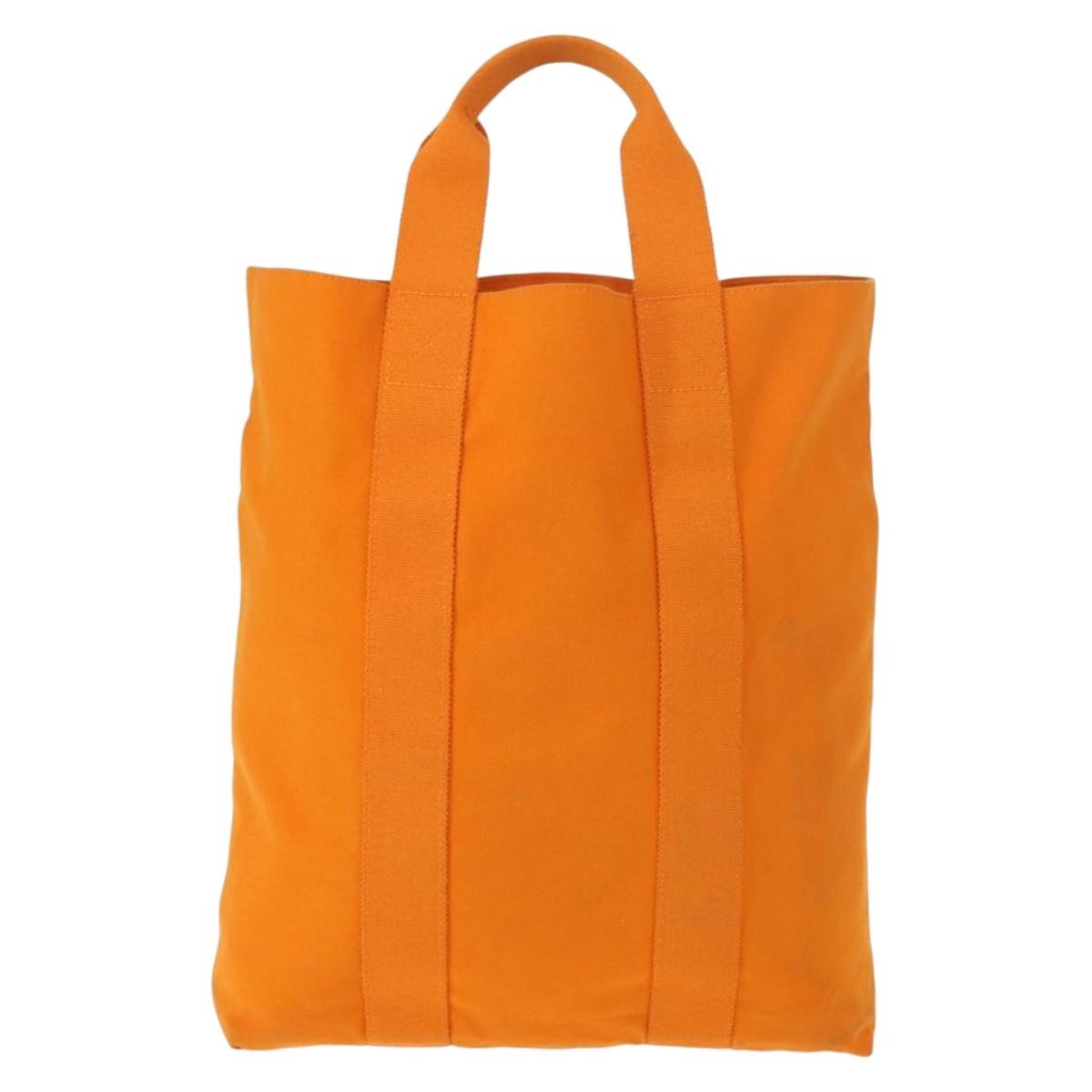 Hermes Fourre-tout Herline Fourre-tout Herline, ORANGE, CANVAS, Tote bag