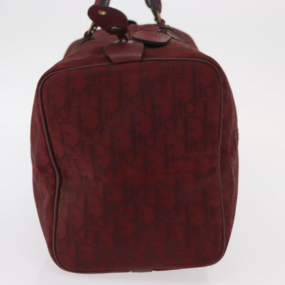 Christian Dior Vintage Trotter Boston Bag Diorissimo Canvas, RED, CANVAS, Handbag