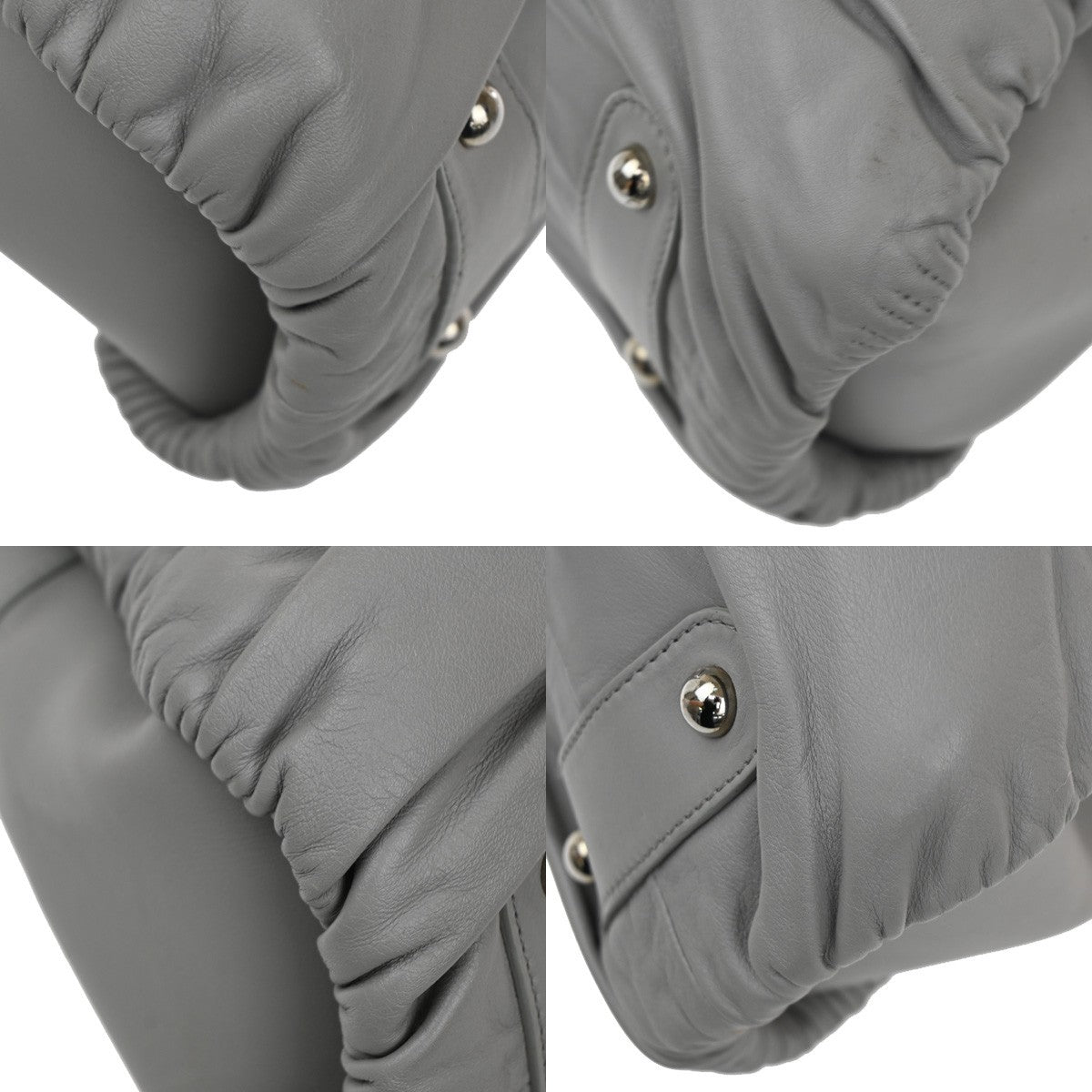 Christian Dior Karenina Tote Lambskin, GRAY, LEATHER, Tote bag