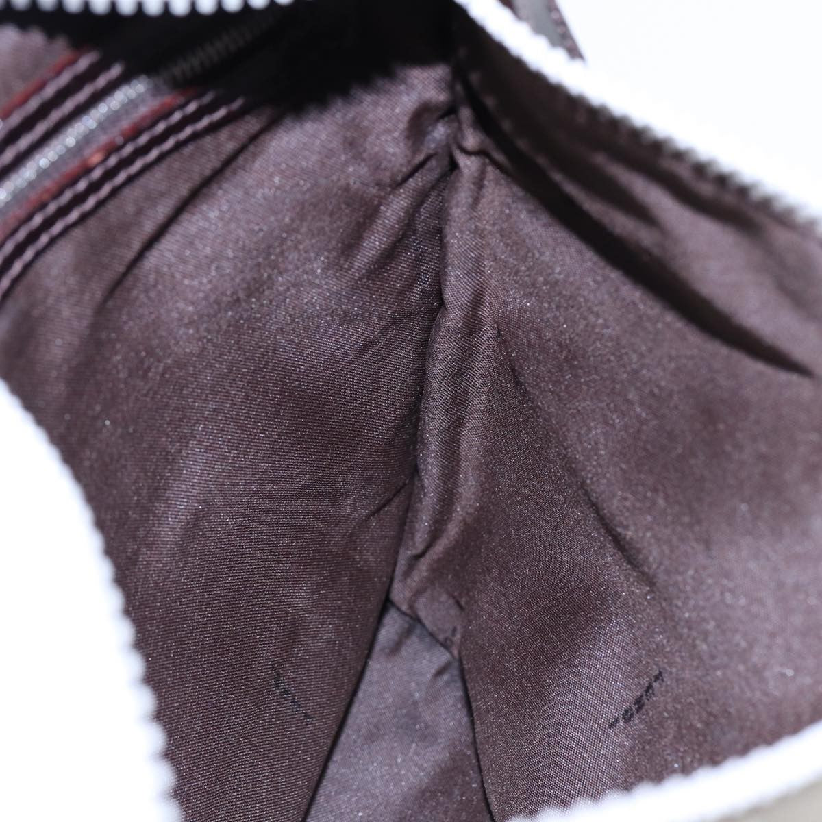 Fendi Vintage Double Pocket Zip Shoulder Bag Canvas, BEIGE, CANVAS, Shoulder bag