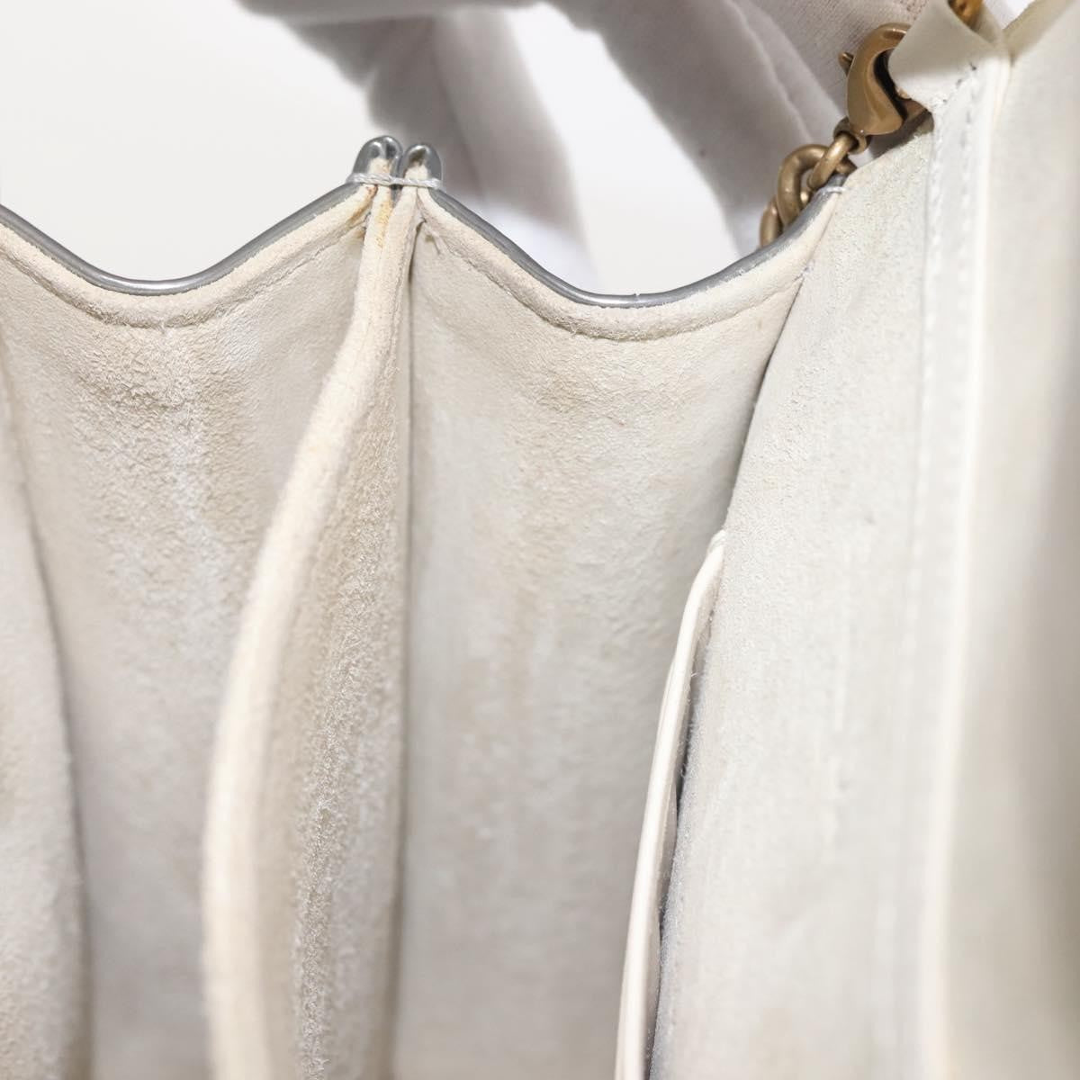 Christian Dior Ultra Matte Diorama Vertical Clutch on Chain Studded Leather, SILVER, PATENT_LEATHER, Clutche & pouche