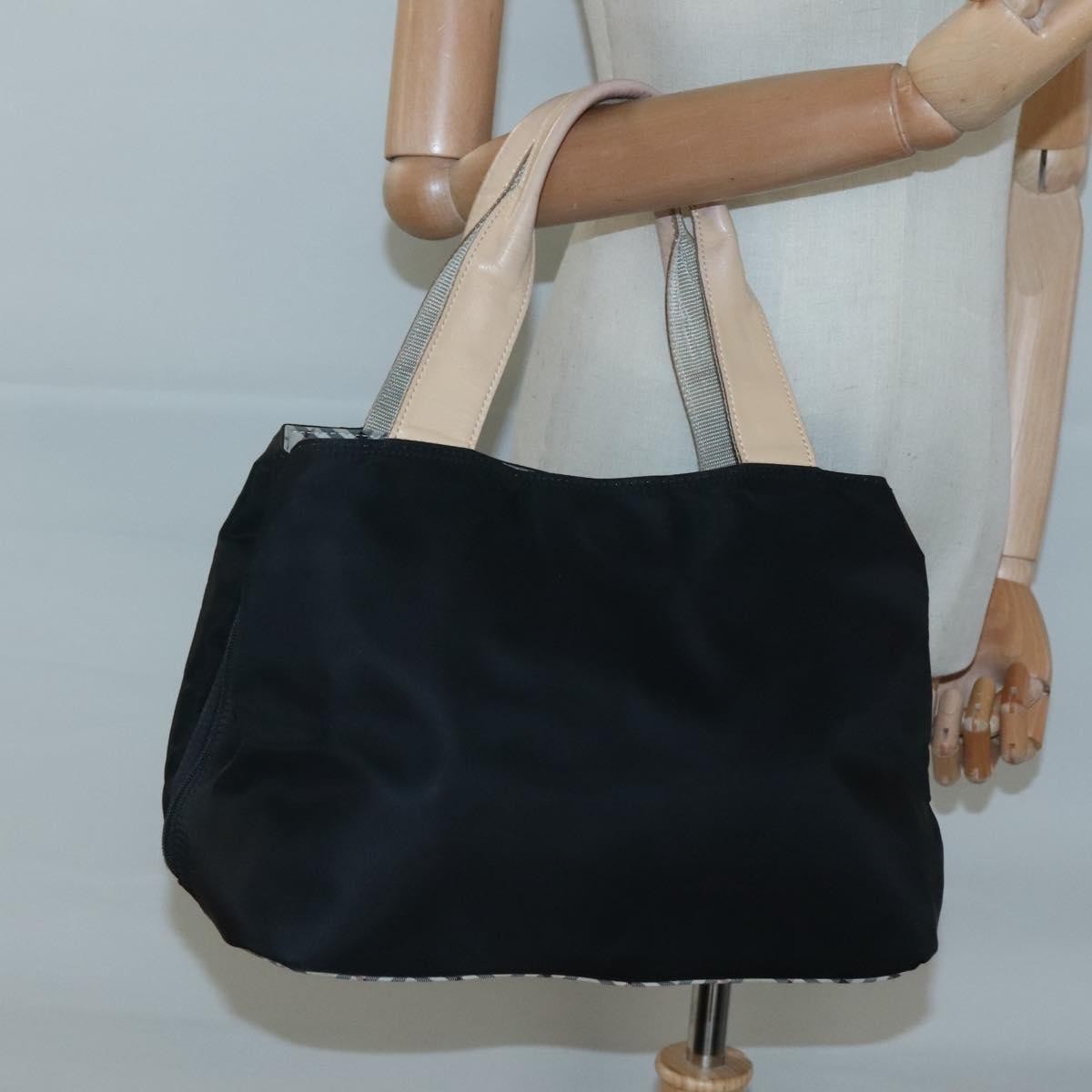 Burberry Vintage Handbag Nylon, BLACK, NYLON, Handbag