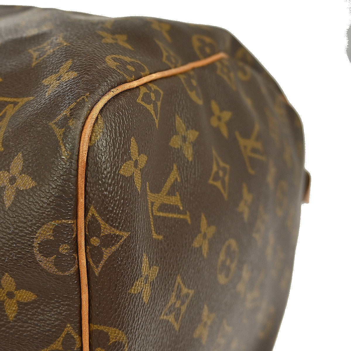 Louis Vuitton Keepall Bag Monogram Canvas, BROWN, CANVAS, Travel bag