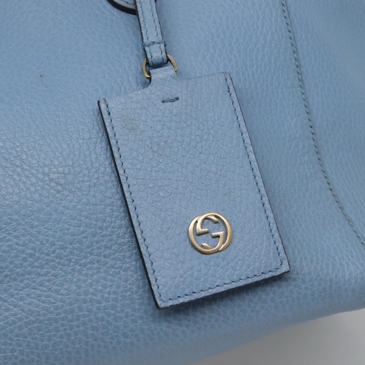 Gucci Swing Tote Leather, BLUE, LEATHER, Tote bag