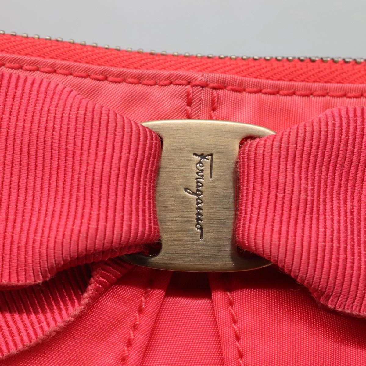 Salvatore Ferragamo Vintage Vara Crossbody Bag Nylon, PINK, NYLON, Shoulder bag