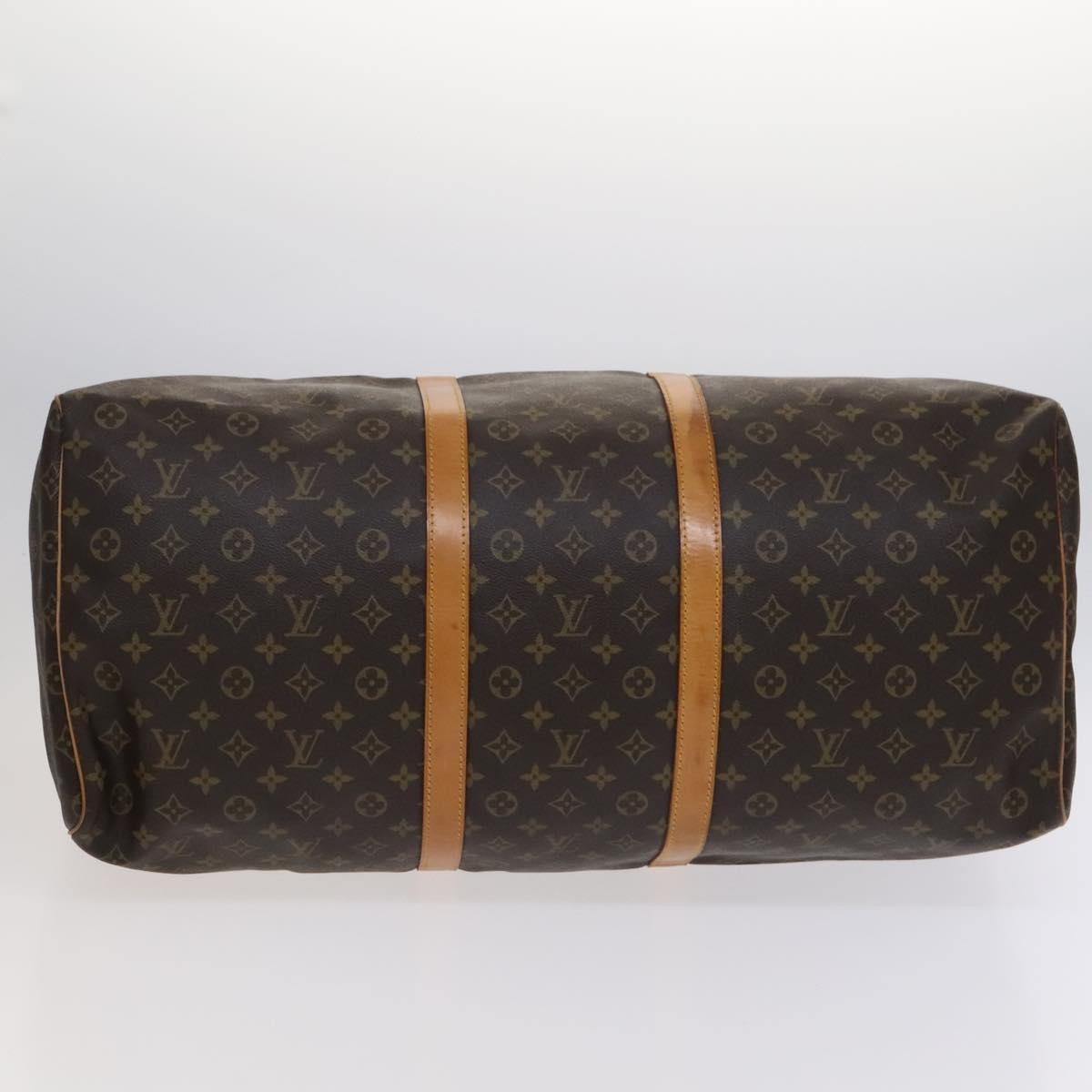 Louis Vuitton Keepall Bag Monogram Canvas, BROWN, CANVAS, Travel bag