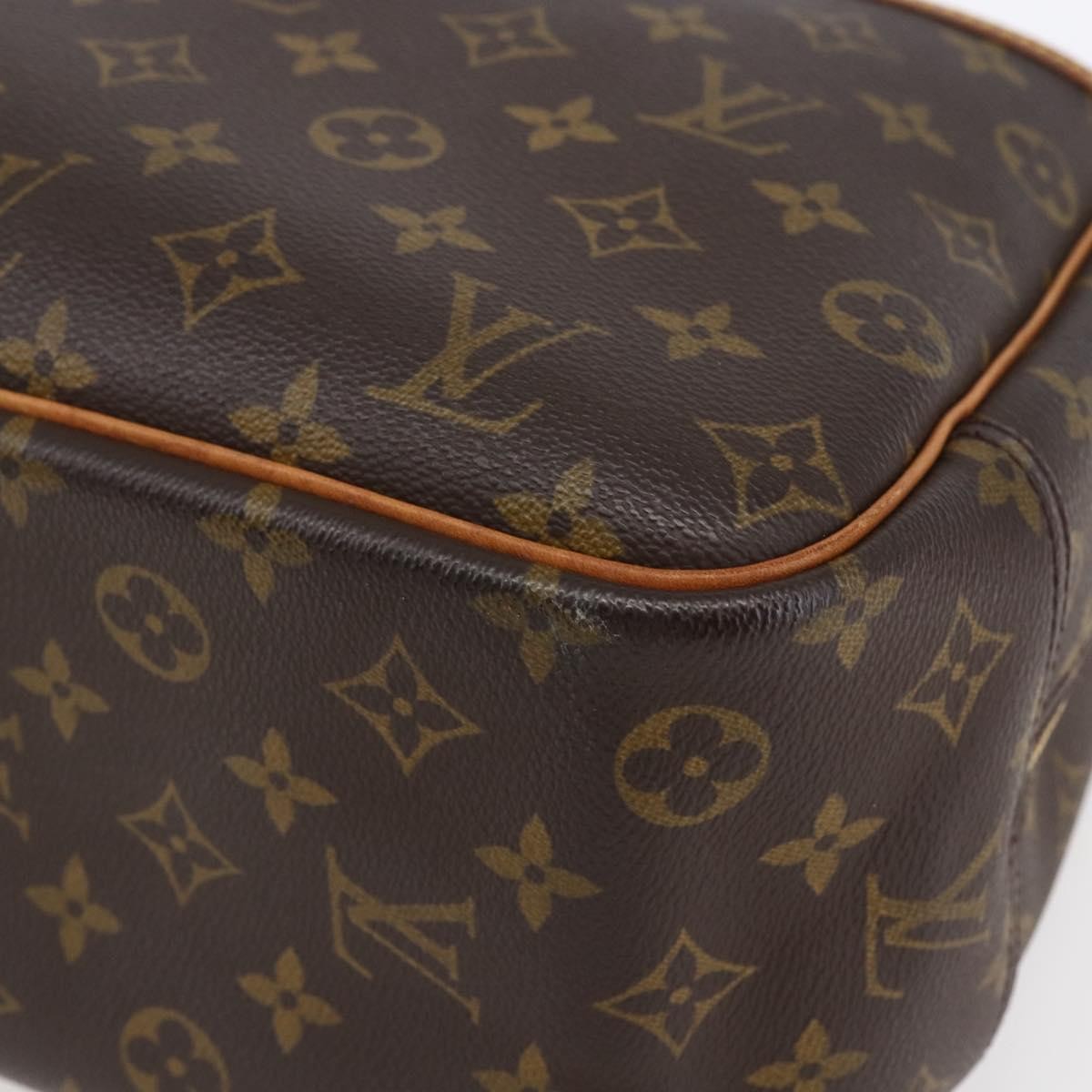 Louis Vuitton Deauville Handbag Monogram Canvas, BROWN, CANVAS, Handbag