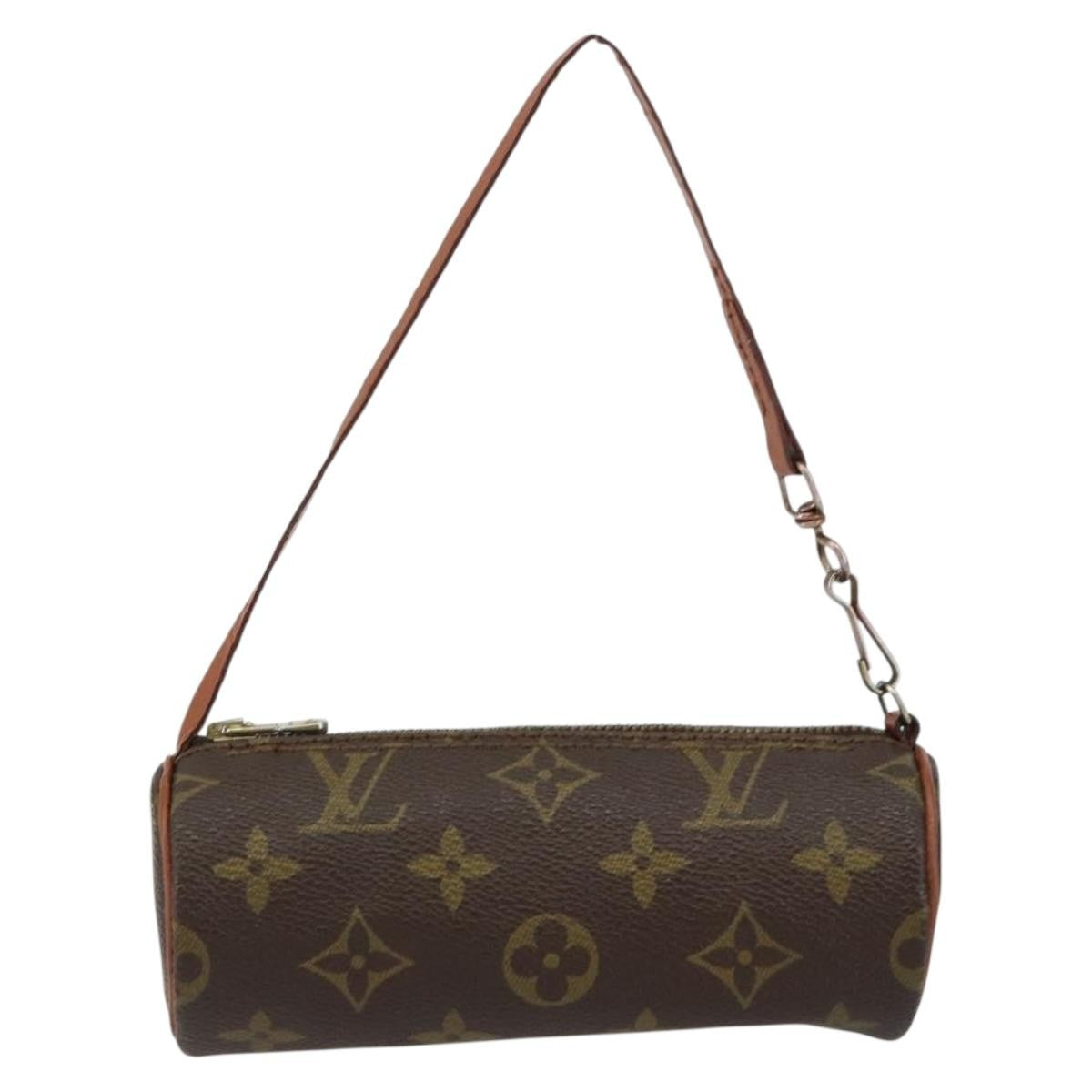 Louis Vuitton Papillon Pochette Monogram Canvas, BROWN, CANVAS, Clutche & pouche