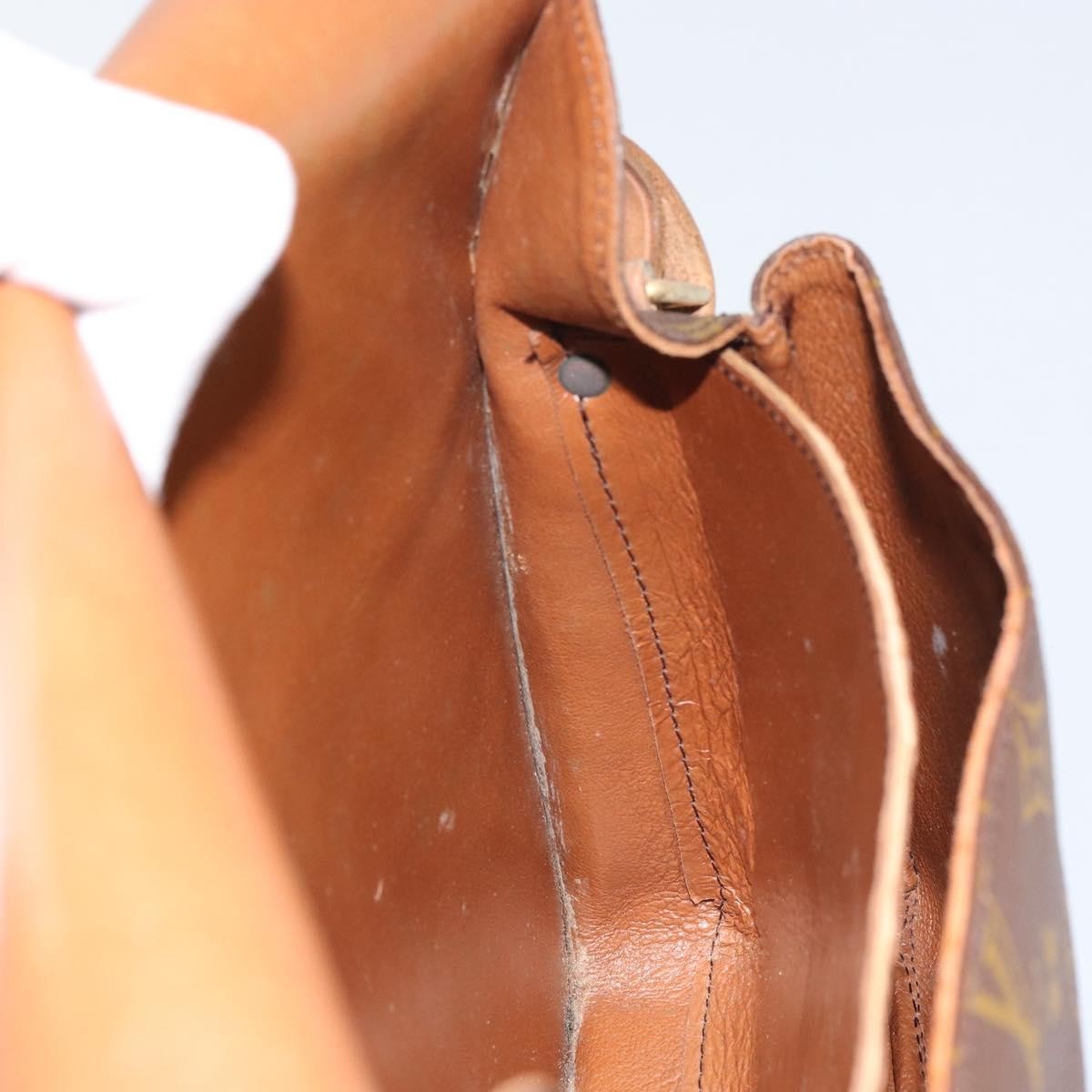 Louis Vuitton Cartouchiere Handbag Monogram Canvas, BROWN, CANVAS, Shoulder bag