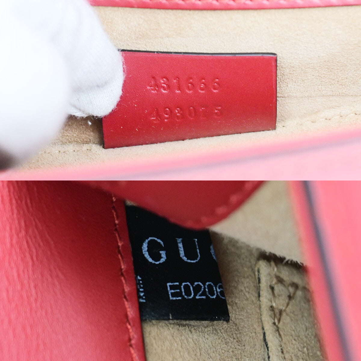 Gucci Sylvie Shoulder Bag Leather, RED, LEATHER, Shoulder bag