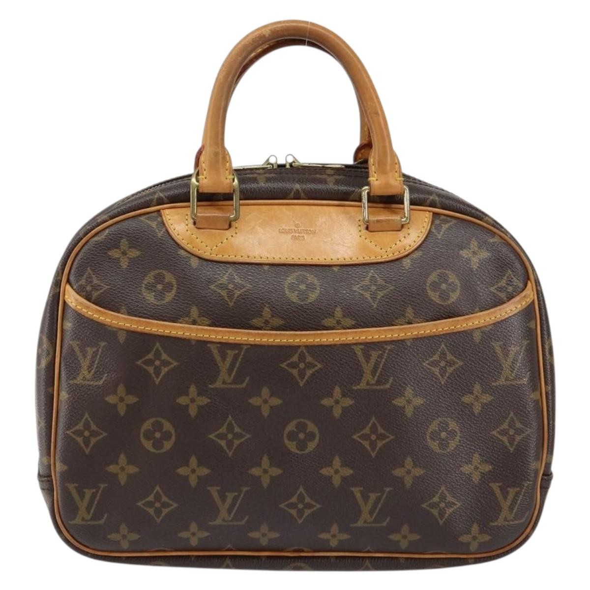 Louis Vuitton Trouville Handbag Monogram Canvas, BROWN, CANVAS, Handbag