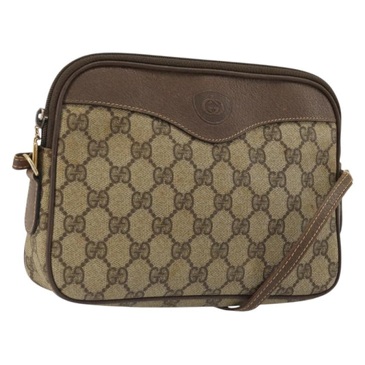 Gucci GG Supreme Shoulder Bag Canvas, Beige, Canvas, Handbag