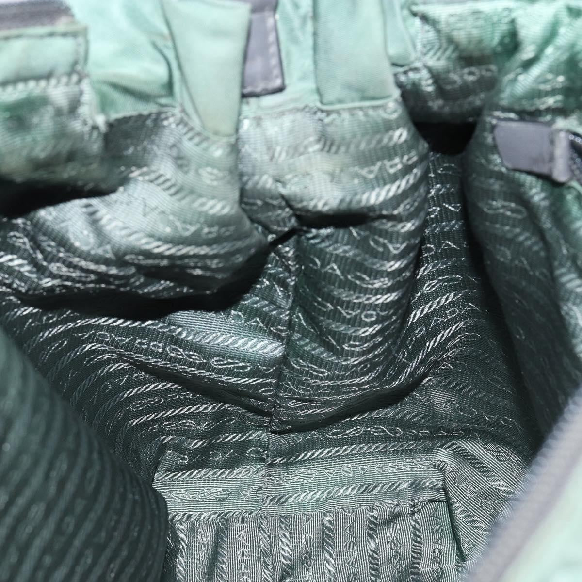 Prada Convertible Bow Tote Tessuto, GREEN, NYLON, Handbag