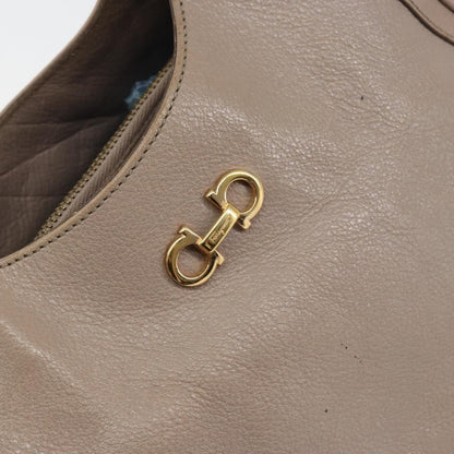 Salvatore Ferragamo Gancini Tote Leather, PINK, LEATHER, Handbag