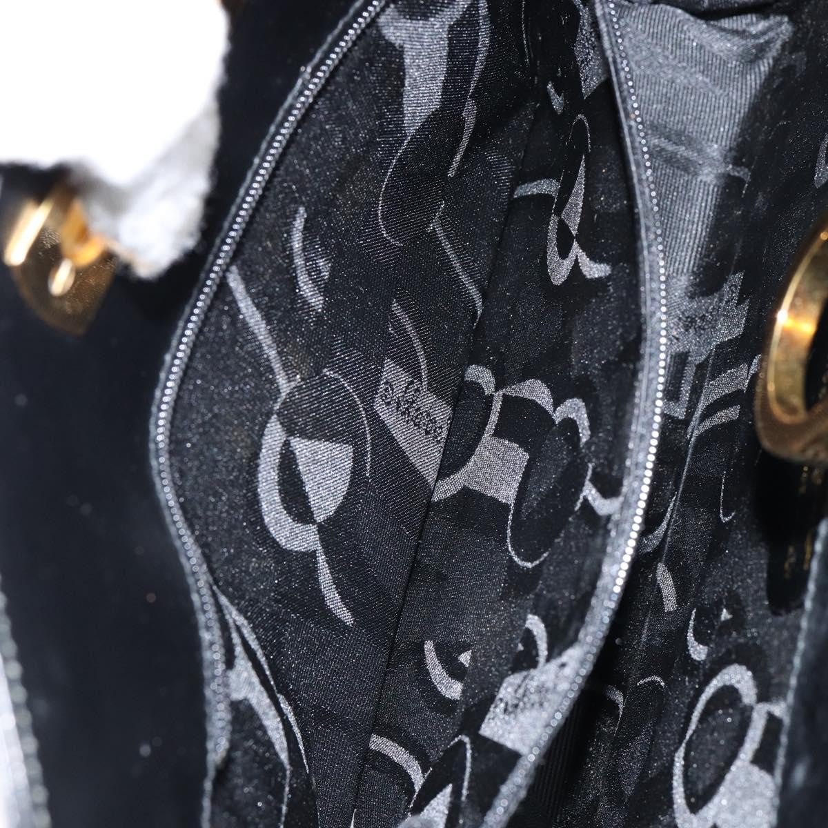 Salvatore Ferragamo Vintage Gancini Chain Shoulder Bag Leather, BLACK, LEATHER, Shoulder bag