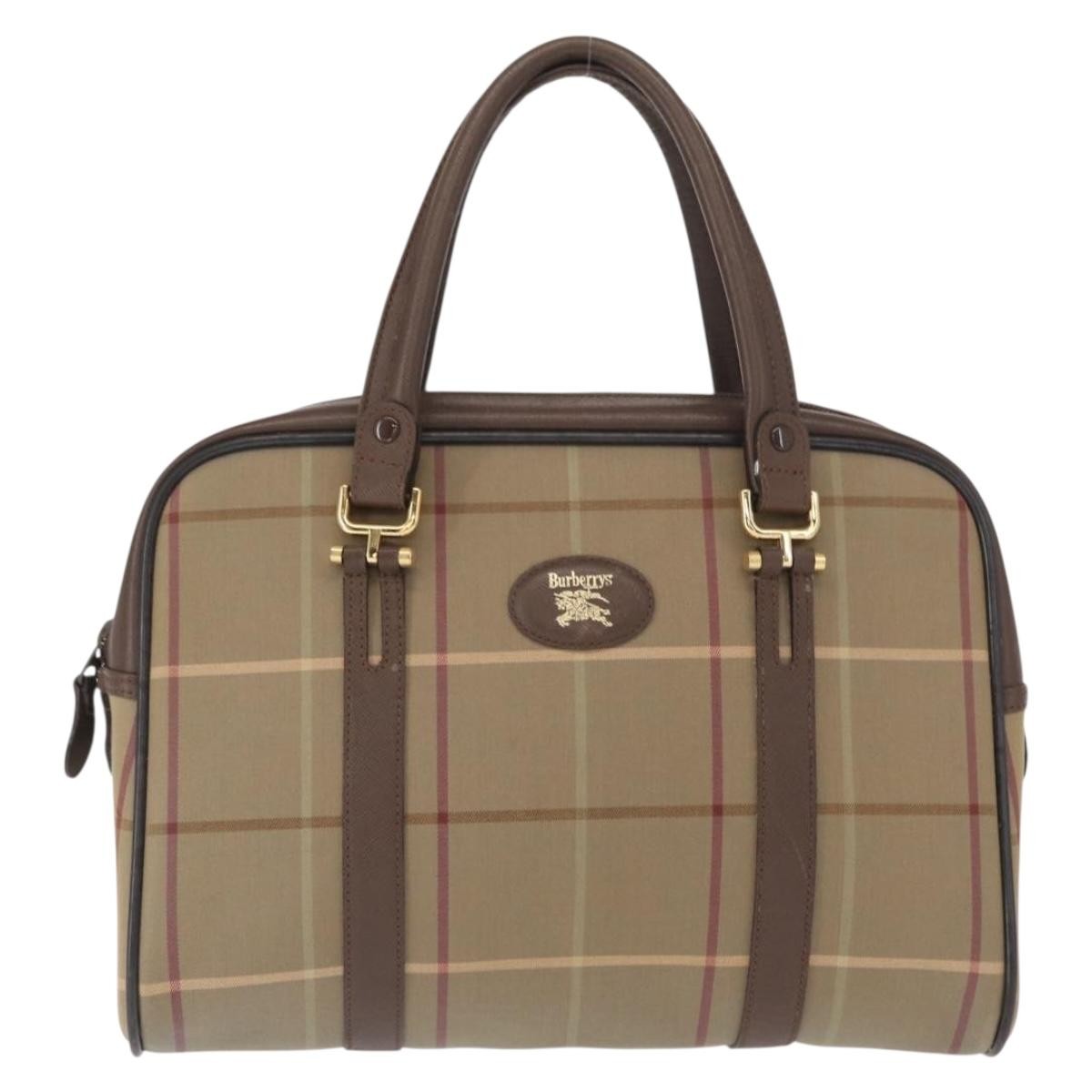 Burberry Nova Handbag Canvas, BEIGE, CANVAS, Handbag