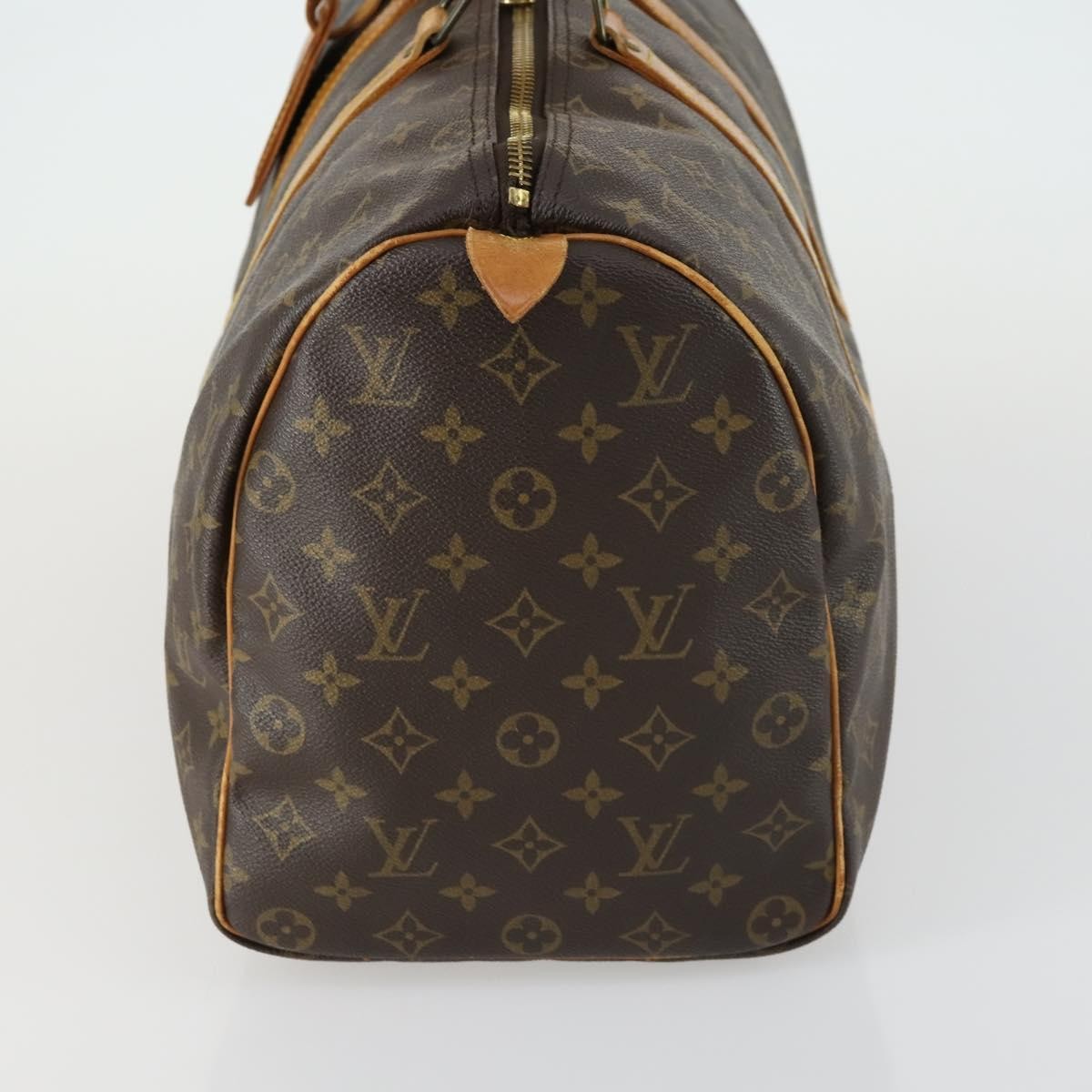 Louis Vuitton Keepall Bag Monogram Canvas, BROWN, CANVAS, Travel bag