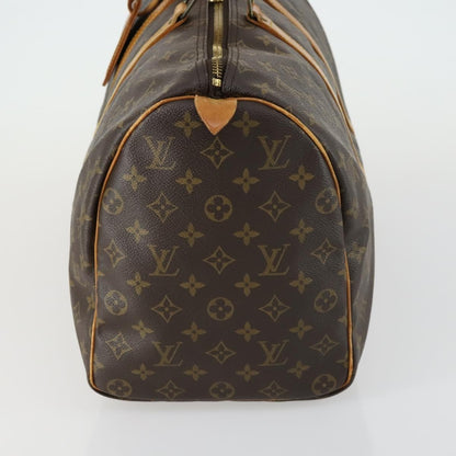 Louis Vuitton Keepall Bag Monogram Canvas, BROWN, CANVAS, Travel bag