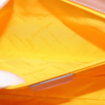 Salvatore Ferragamo Gancini handbag Leather, PINK, LEATHER, Handbag