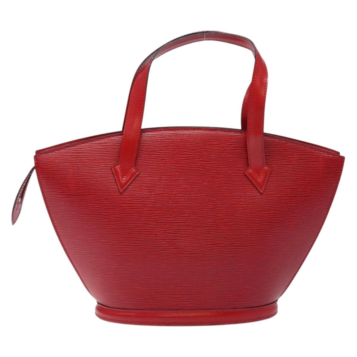 Louis Vuitton Saint Jacques Handbag Epi Leather, RED, LEATHER, Handbag