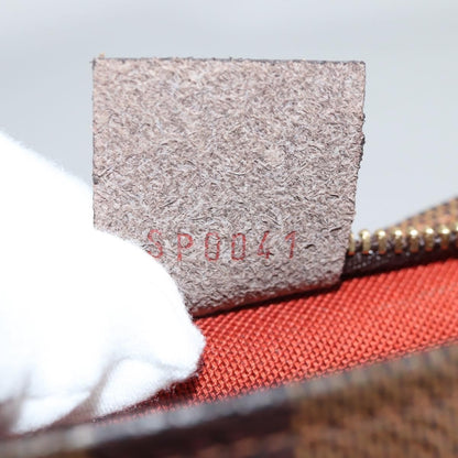 Louis Vuitton Trousse Make Up Bag Damier, BROWN, CANVAS, Clutche & pouche