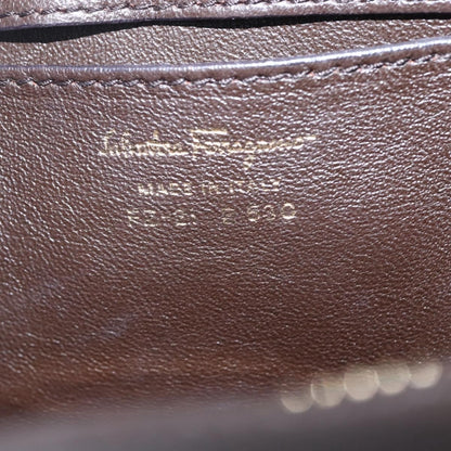 Salvatore Ferragamo Sofia Satchel Leather, BROWN, LEATHER, Handbag