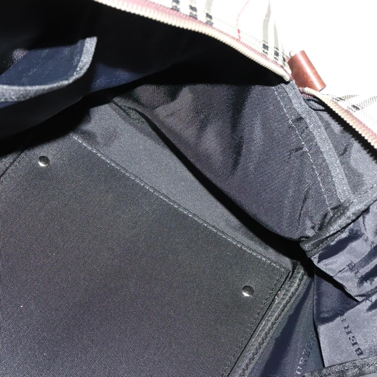 Burberry Vintage Zip Around Duffle Bag House Check Canvas, BEIGE, CANVAS, Travel bag